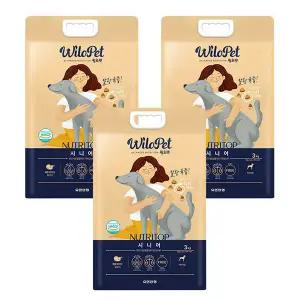 윌로펫 뉴트리탑 시니어 3kg 3개 소프트 강아지 사료