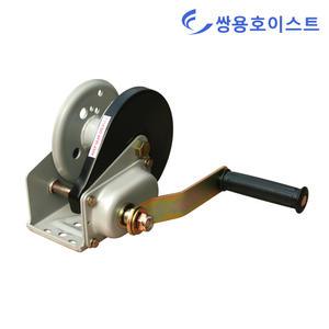 쌍용호이스트 핸드 수동 윈치 브레이크타입 와이어 기중기 도르래 윈찌 원치 BHW-800
