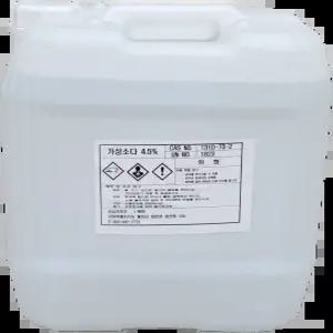 가성소다 4.5% 20kg NaOH 수산화나트륨 액상 기름때제거 찌든때제거 하수구막힘 표백제