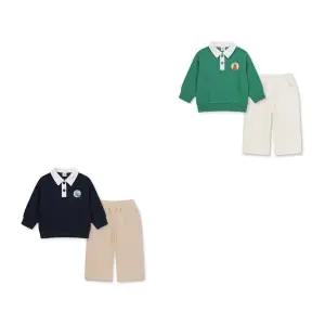 [대구백화점] [탑텐키즈]유아 버비 피케 카라 맨투맨 셋업(MKF1IP1302)