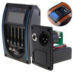 어쿠스틱 기타 픽업 프리 앰프 이퀄라이저 피에조 LCD 튜너 및 볼륨