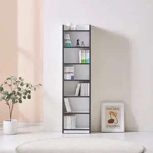 루카 6단 거실 미니 틈새 책장 400 A형