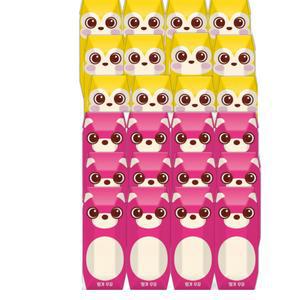 파스퇴르 꼬미루미우유 2종 125ml( 딸기+바나나)각12입씩 총24팩 어린이우유