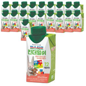 2024 롯데웰푸드 파스퇴르 킨더밀쉬 200ml 20입