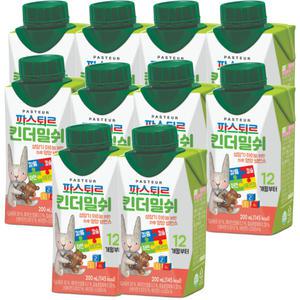 2024 롯데웰푸드 파스퇴르 킨더밀쉬 200ml 10입
