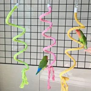 [하프클럽/알티피아]와이어 앵무새 횟대 놀이터 앵무새횟대 1m 로프