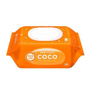 깨끗한나라 베이비케어 코코 물티슈 캡형 100매 1팩