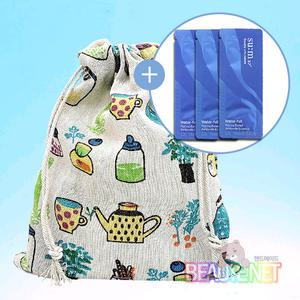 화장품 파우치(숨 워터풀 마린 릴리프 앰플 에센스 (선택)복주머니