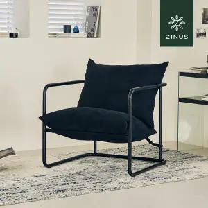 [롯데백화점]지누스 켄트 1인 소파 (블랙/블랙)