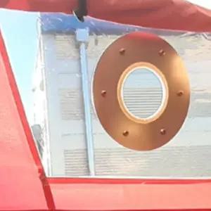 연통홀잭 텐트 실내 초경량 난로 연통 홀더 홀잭 받침대 보호망 거치대 60mm 76mm 100mm