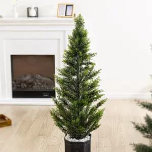 측백나무 조화나무 인조나무 투톤 그린 화분 set 130cm 조화 인테리어 조경 장