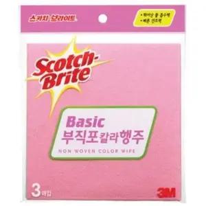 3M 부직포 칼라 행주(3매입) (WFH60V5)