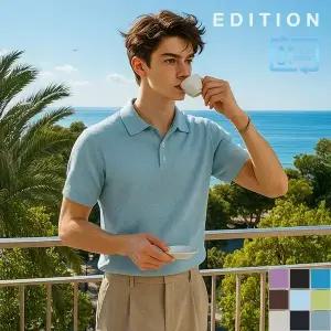 [에디션] 베이직 반팔 카라니트 I (NED2ET1901)