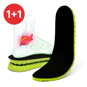 까발로 족저근막염 아치 평발 기능성 운동화 군화 발편한 메모리폼 깔창 인솔 CA007 2개세트