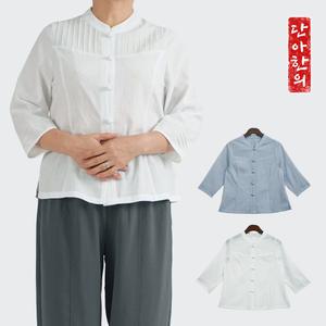 여성 여자 여름 생활 개량 한복 계량 법복 절복 승복 블라우스 셔츠 / 소린7부상의