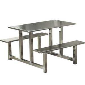 스텐 포차 야외테이블 테라스 철제 식탁 업소용 4인 일체형