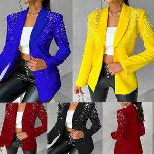 아랑고고장구 댄스복 난타복 반짝이 패션정장 빅사이즈 자켓 트로트 여자 가수 공연복 강연복