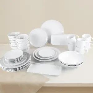 코스타노바 화이트펄 6인 한식 홈세트 38P 프리미엄 식기세트