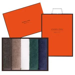 송월타올 순면 40수 200g 포인트 호텔 수건 답례품 5p 선물세트 기념품