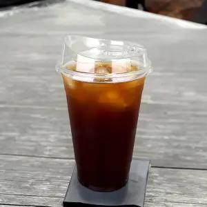 [원포장]98파이 14온스 아이스컵 420ml + 롱개폐 리드 뚜껑 1박스 1000개 세트