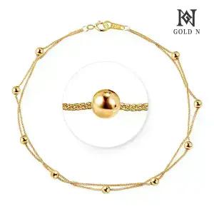 골드앤 18K 디스토트 한줄/두줄 팔찌