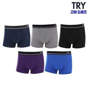 [TRY]트라이 근본시리즈 남성 촉감좋은 드로즈팬티 5종