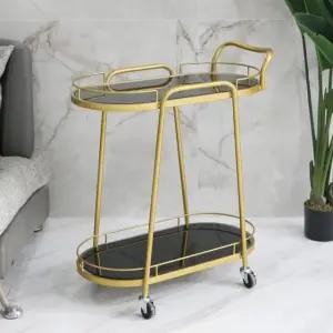 핸들트롤리 2단 골드 타원형 럭셔리 (WFHJM3U)