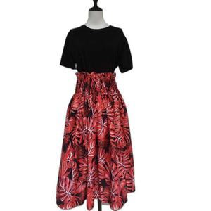 파우스커트 훌라춤 공연 패턴 치마 훌라댄스 하이웨이스트