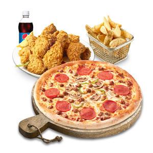 [피나치공] 피치세트L+리얼웨지버터갈릭+콜라1.25L