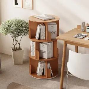 아트박스 가구느낌 샘회전책장 500 4단 책꽂이 원형 수납 360도