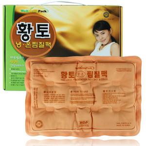 엠디프라임 웰빙 황토 사각 인견사 냉온 찜질팩(면) 핫팩 허리 어깨 무릎 손난로 찜질기