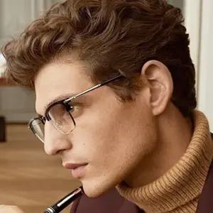 안경테 MB0243O 001 명품 하금테 남자 반뿔테