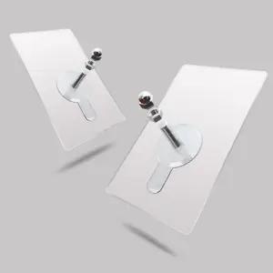 (10개입) 투명 무타공 접착식 액자걸이/액자/걸이/고리/그림/벽액자/피스용/거실/벽걸이/무타공/접착/투명