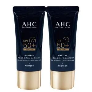 AHC 마스터즈 아쿠아 리치 선크림30ml+30ml