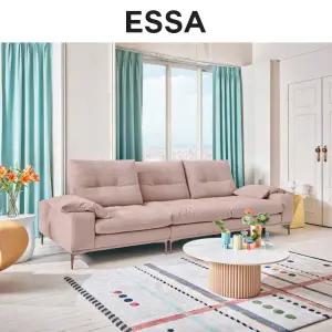 [롯데백화점]에싸 [행사기간 5만원권 증정]로쉐 3인 스윙기능 리브 패브릭 소파+스툴