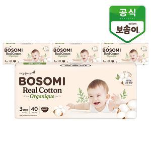 보솜이 NEW 리얼코튼 오가니크 밴드 중형 40매 x 4팩