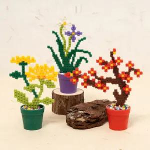 [문구티쳐] 민화샵 디폼블럭 6mm 사군자 화분 만들기 (4종택1) DIY 꽃블록 디폼블럭도안 화분만들기 간편한조립 블럭놀이