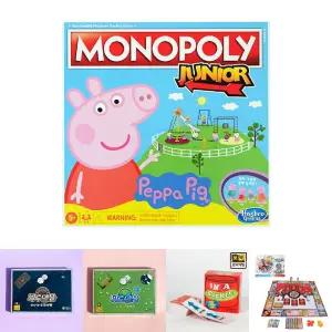 (F1656) 해즈브로 모노폴리 주니어 페파피그 보드게임/전략/주사위/카드게임/보드판/은행게임/숫자게임