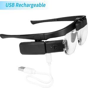 ZK30 확대경 USB 충전식 LED 조명 보석상 독서 시계 제조 업체 수리용 돋보기 1.5X