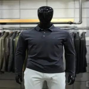 [빠니깔레][빠니깔레] 실키린넨코튼 슬림핏 차콜긴팔카_라티 d-gtee54ch (P003523076)