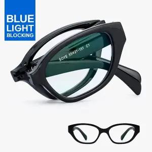 갤러리아 SOYE 폴더 블루라이트 안경 BLACK