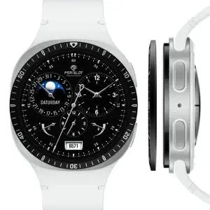 [퍼슬랏] 갤럭시워치8 케이스 S1 블랙 에치드 실버 블레이드 40mm