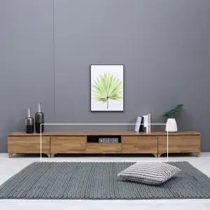 [우아미가구]바엘넬 반서랍 거실장 1500