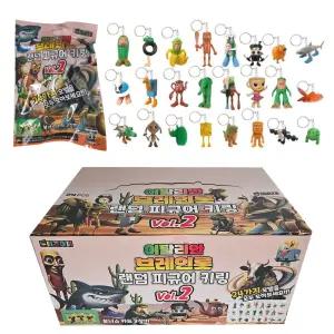 이탈리안 브레인롯 랜덤 피규어 키링 2탄 24종 24개입 (1박스) 키홀더 피규어