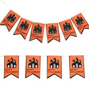 [하프클럽/]할로윈 사무용품 펠트가랜드(검은성)파티장식