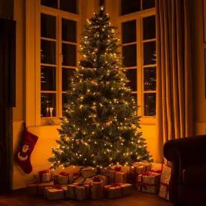 [하프클럽/]지니전구 와이어전구 웜색 트리조명 500구 12.5m