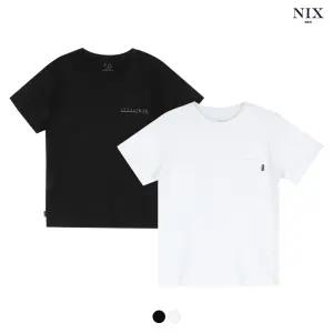 [NIXKIDS]유니) C100-오가닉30수 라운드반팔 2팩 티셔츠 (FKARCTA780P)