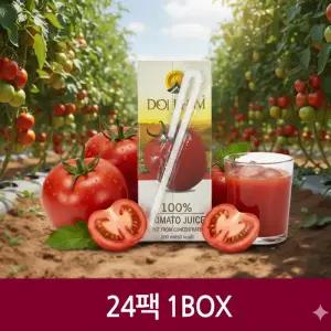 [도이캄] 착즙 토마토주스 200ml 24팩 1박스  SDL
