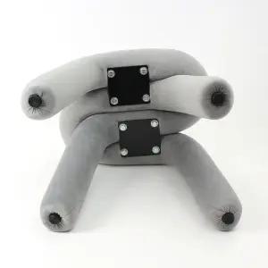 벨벳 그레이 인테리어의자 화장대스툴 화장대의자 화장대스툴 의자스툴 벨벳스툴