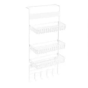 냉장고 걸이 3단 선반 화이트 다용도 진열 화장품 진열 다용도 진열장 주방 소품장 벽면